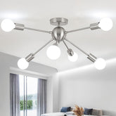 Modern ceiling light fixture in a living room setting